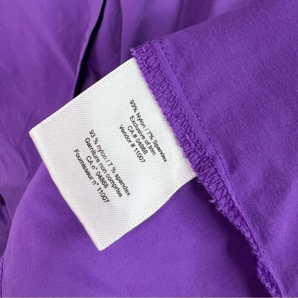 MEC button up royal Vibrant Purple Button Down Shirt for Women